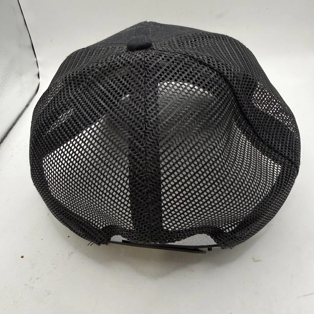 Suzuki Hat Cap Snap Back Mens One Size Black Twill Mesh Trucker Motorcycle Logo